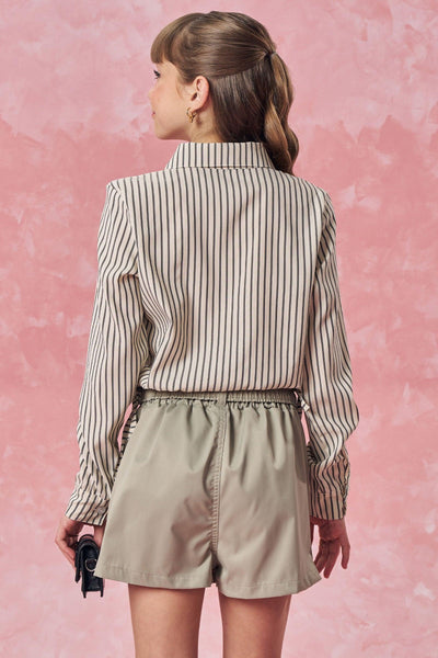 Camisa Boxy Over em Techno Stretch 83544 Vic&Vicky Teen Menina