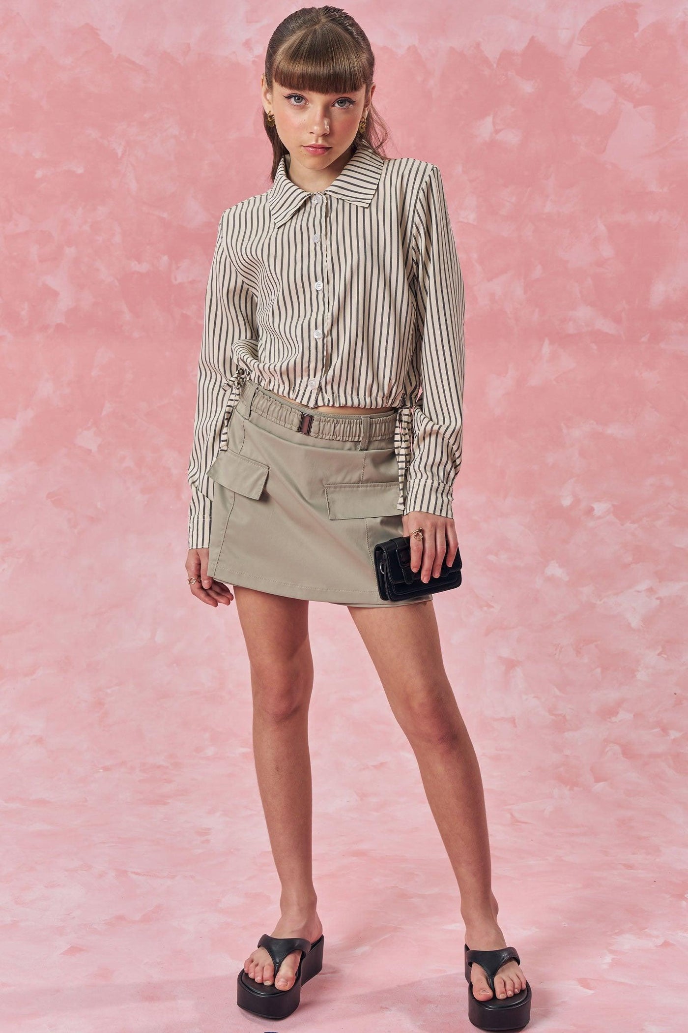 Camisa Boxy Over em Techno Stretch 83544 Vic&Vicky Teen Menina