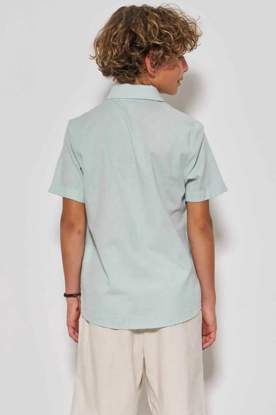 Camisa em Linho Deluxe 86845 Johnny Fox Teen Menino