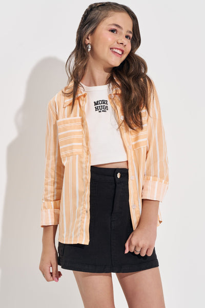 Camisa em Tricoline 83545 Vic&Vicky Teen Menina