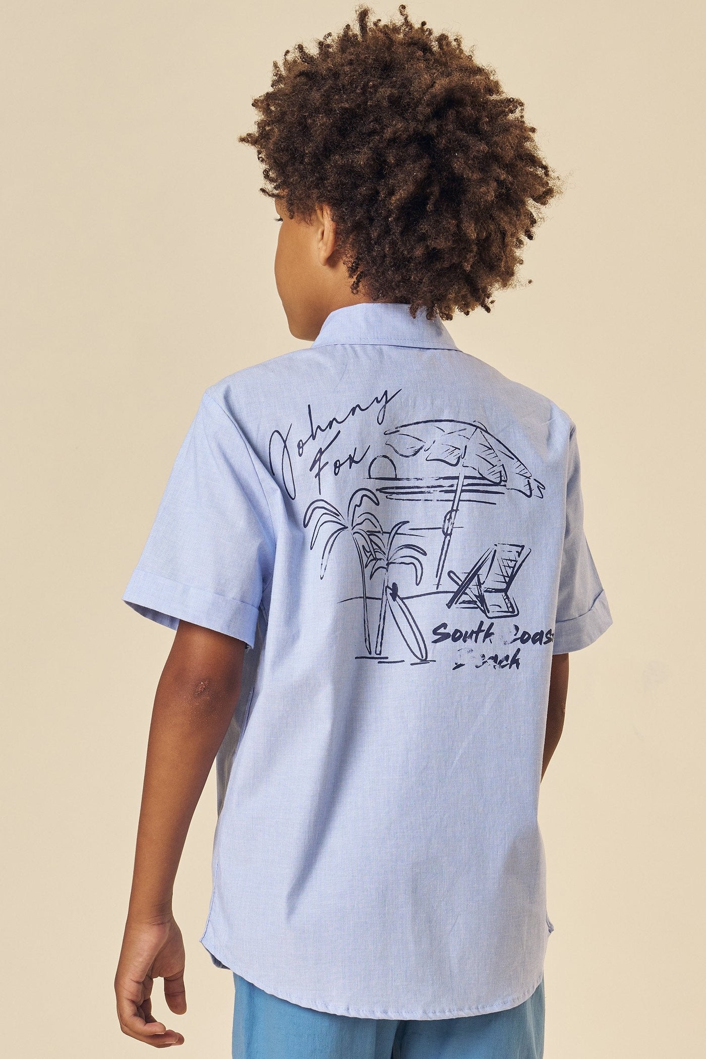 Camisa em Tricoline com Elastano 83582 Johnny Fox Teen Menino