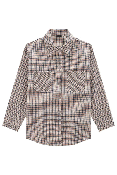 Camisa Overshirt em Flanela Zurique 80384 Vic&Vicky Teen Menina