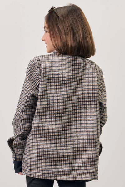 Camisa Overshirt em Flanela Zurique 80384 Vic&Vicky Teen Menina