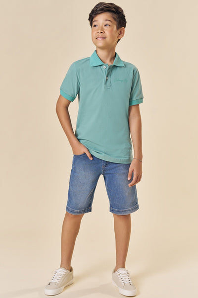 Camisa Polo em Piquet com Elastano 83509 Johnny Fox Teen Menino