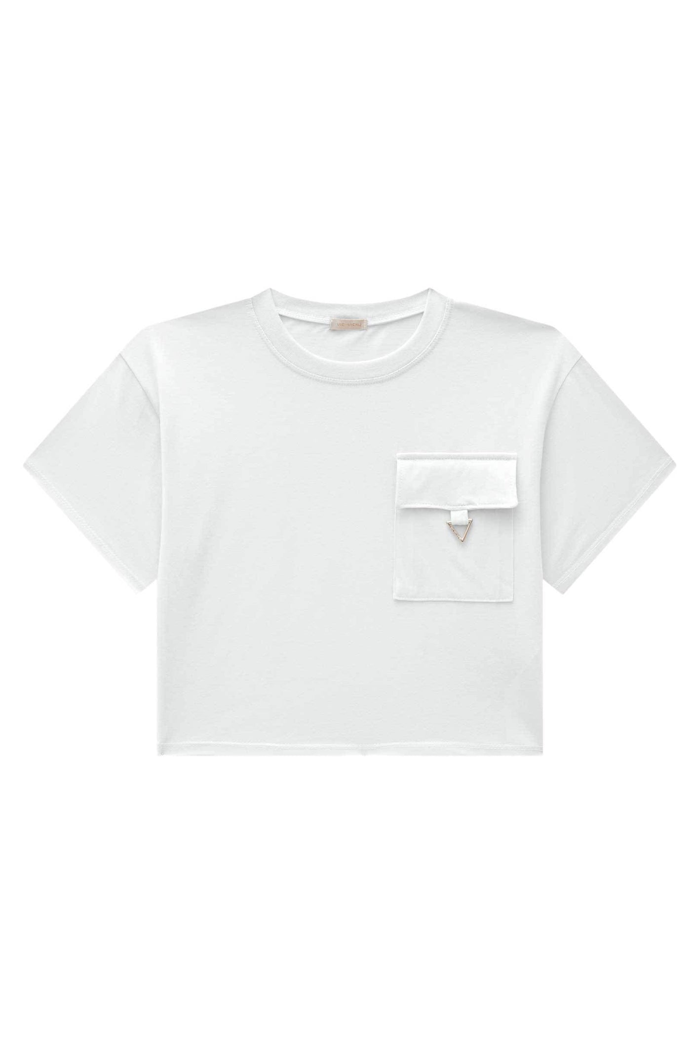 Camiseta Boxy Over em Meia Malha 82847 Vic&Vicky Teen Menina