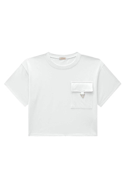 Camiseta Boxy Over em Meia Malha 82847 Vic&Vicky Teen Menina