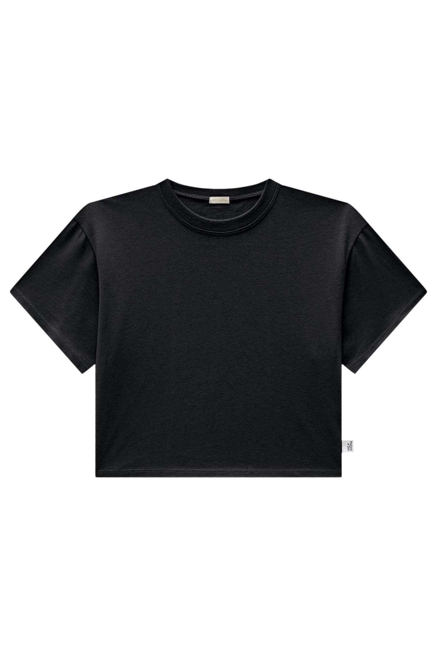 Camiseta Boxy Over em Meia Malha 83533 Vic&Vicky Teen Menina