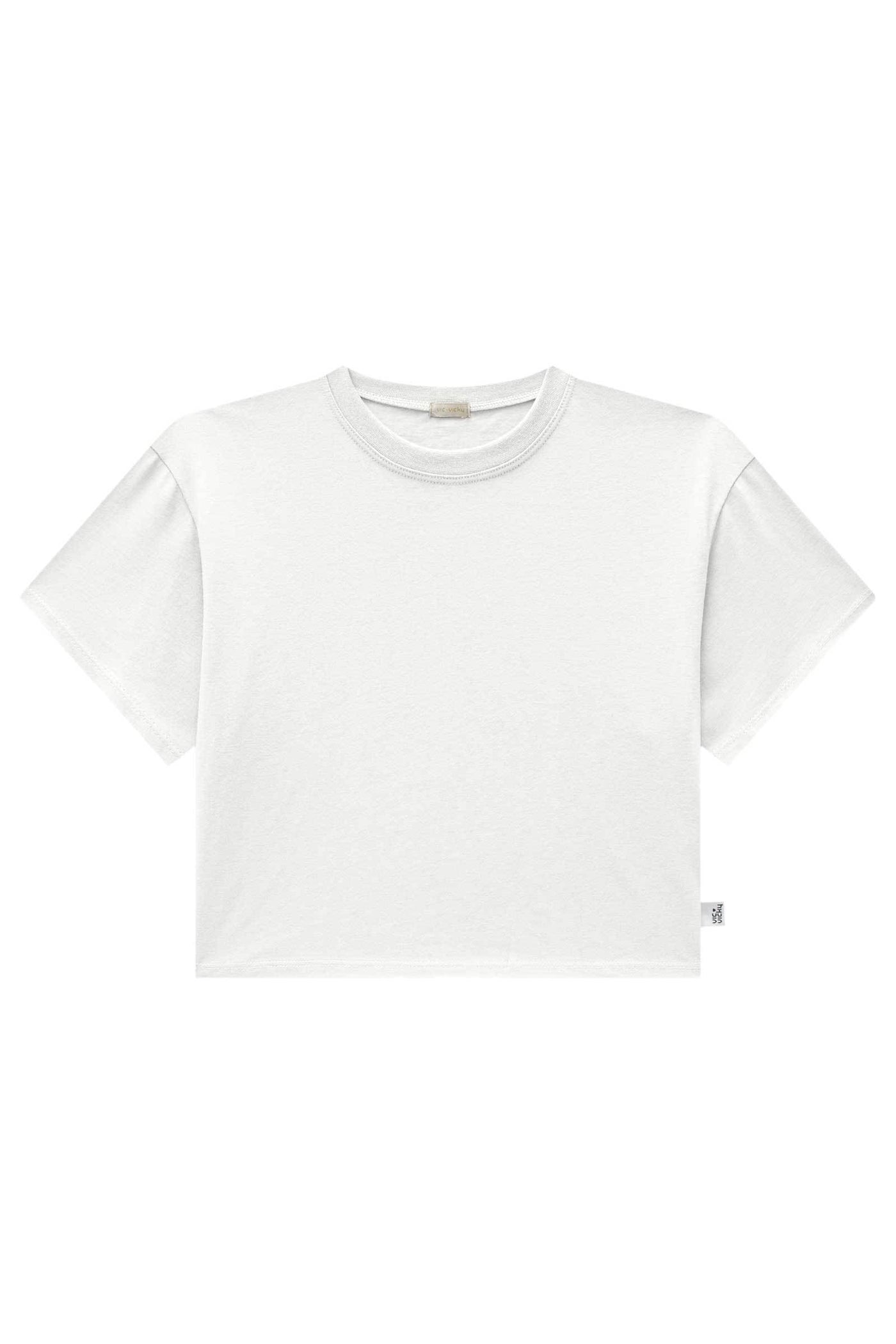 Camiseta Boxy Over em Meia Malha 83533 Vic&Vicky Teen Menina