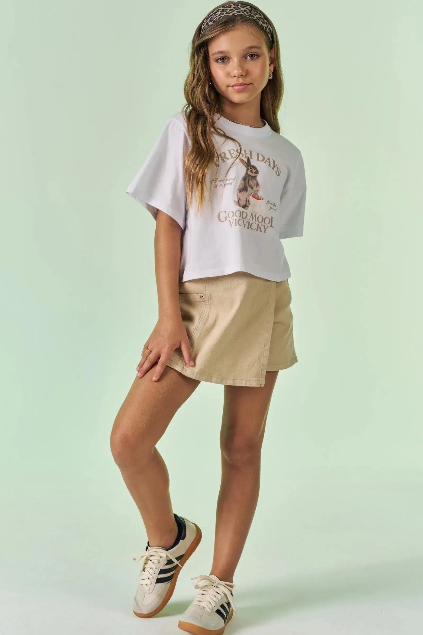 Camiseta Boxy Over em Meia Malha 87511 Vic&Vicky Teen Menina