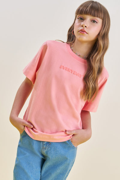 Camiseta Comfy em Meia Malha 82872 Vic&Vicky Teen Menina
