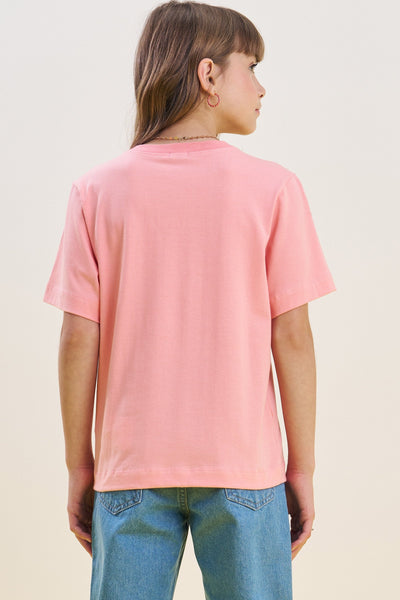 Camiseta Comfy em Meia Malha 82872 Vic&Vicky Teen Menina