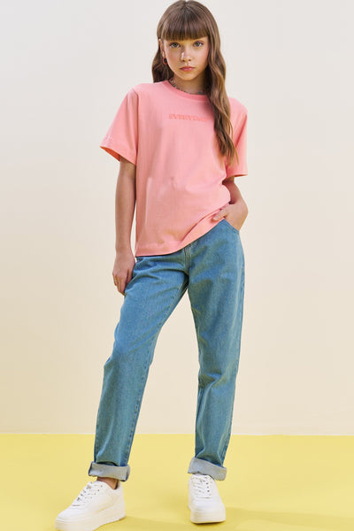 Camiseta Comfy em Meia Malha 82872 Vic&Vicky Teen Menina