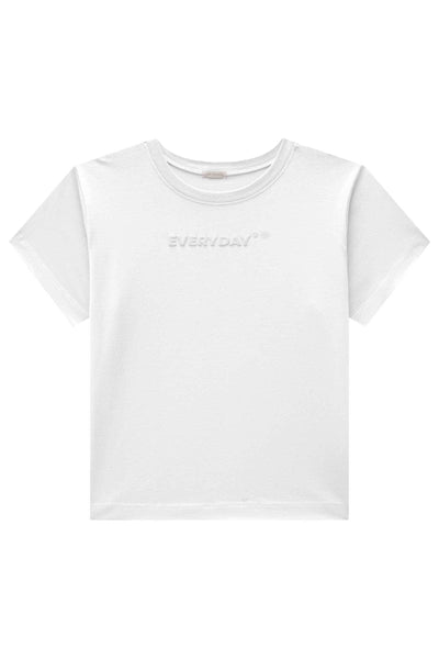 Camiseta Comfy em Meia Malha 82872 Vic&Vicky Teen Menina