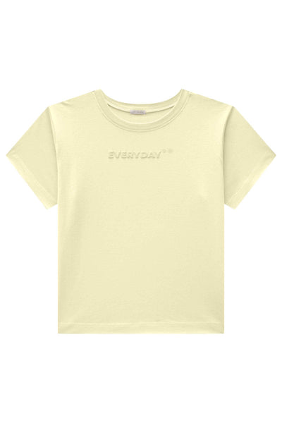 Camiseta Comfy em Meia Malha 82872 Vic&Vicky Teen Menina