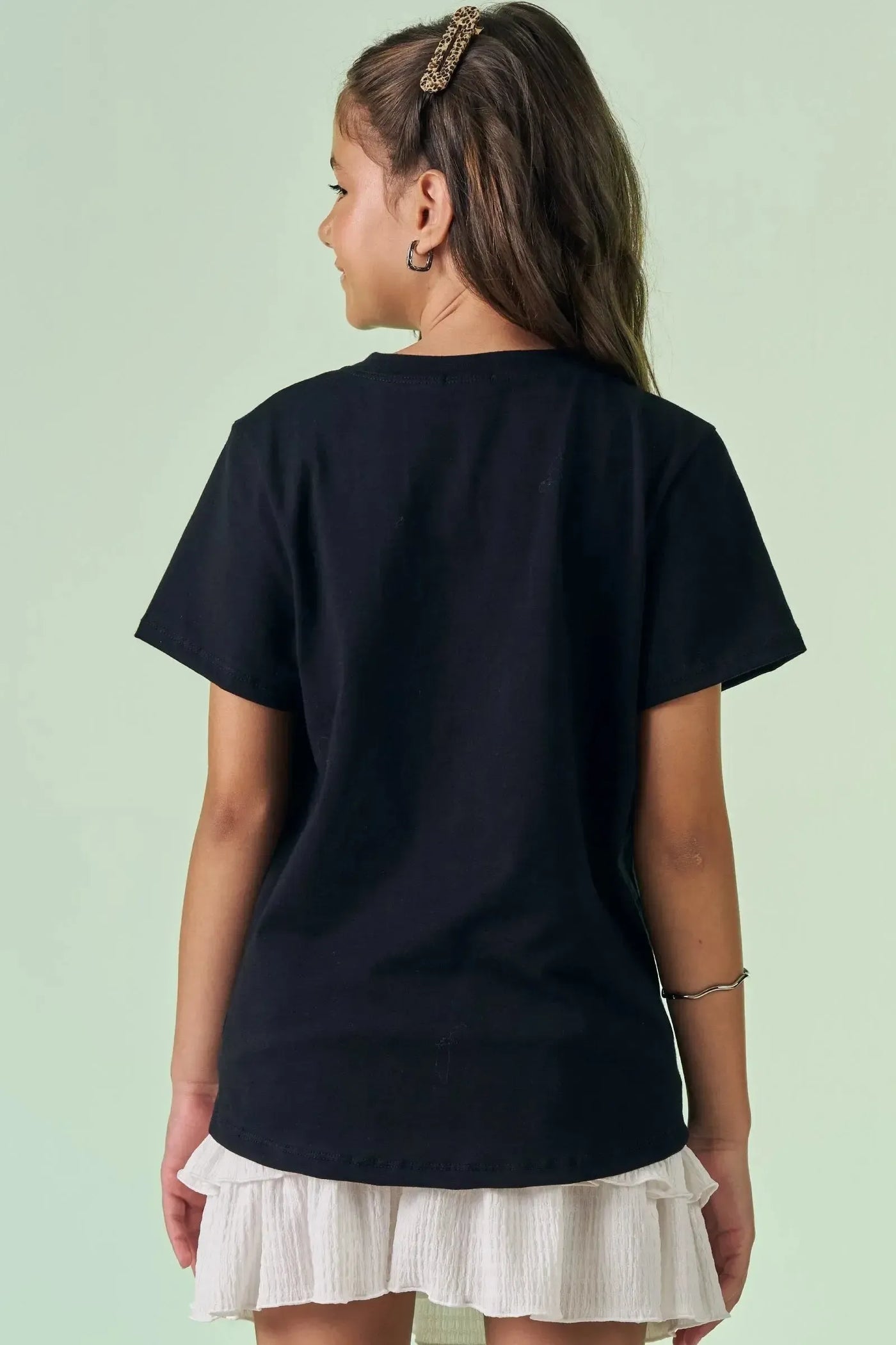 Camiseta Comfy em Meia Malha 88643 Vic&Vicky Teen Menina