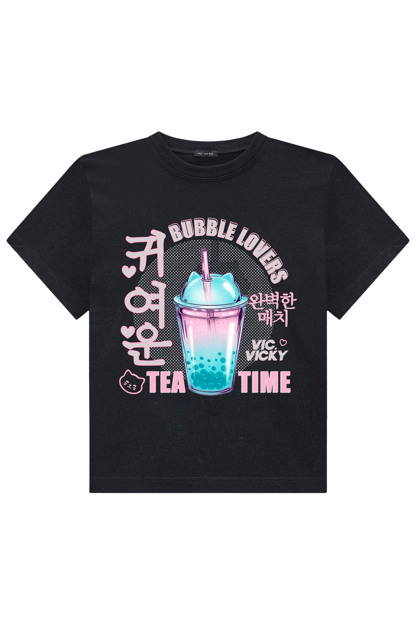 Camiseta Comfy em Meia Malha 90355 Vic&Vicky Teen Menina