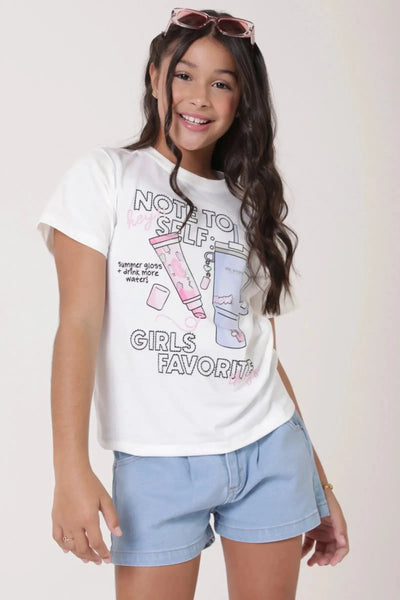 Camiseta Comfy em Meia Malha 90458 Vic&Vicky Teen Menina