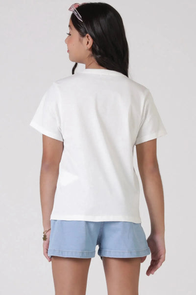 Camiseta Comfy em Meia Malha 90458 Vic&Vicky Teen Menina