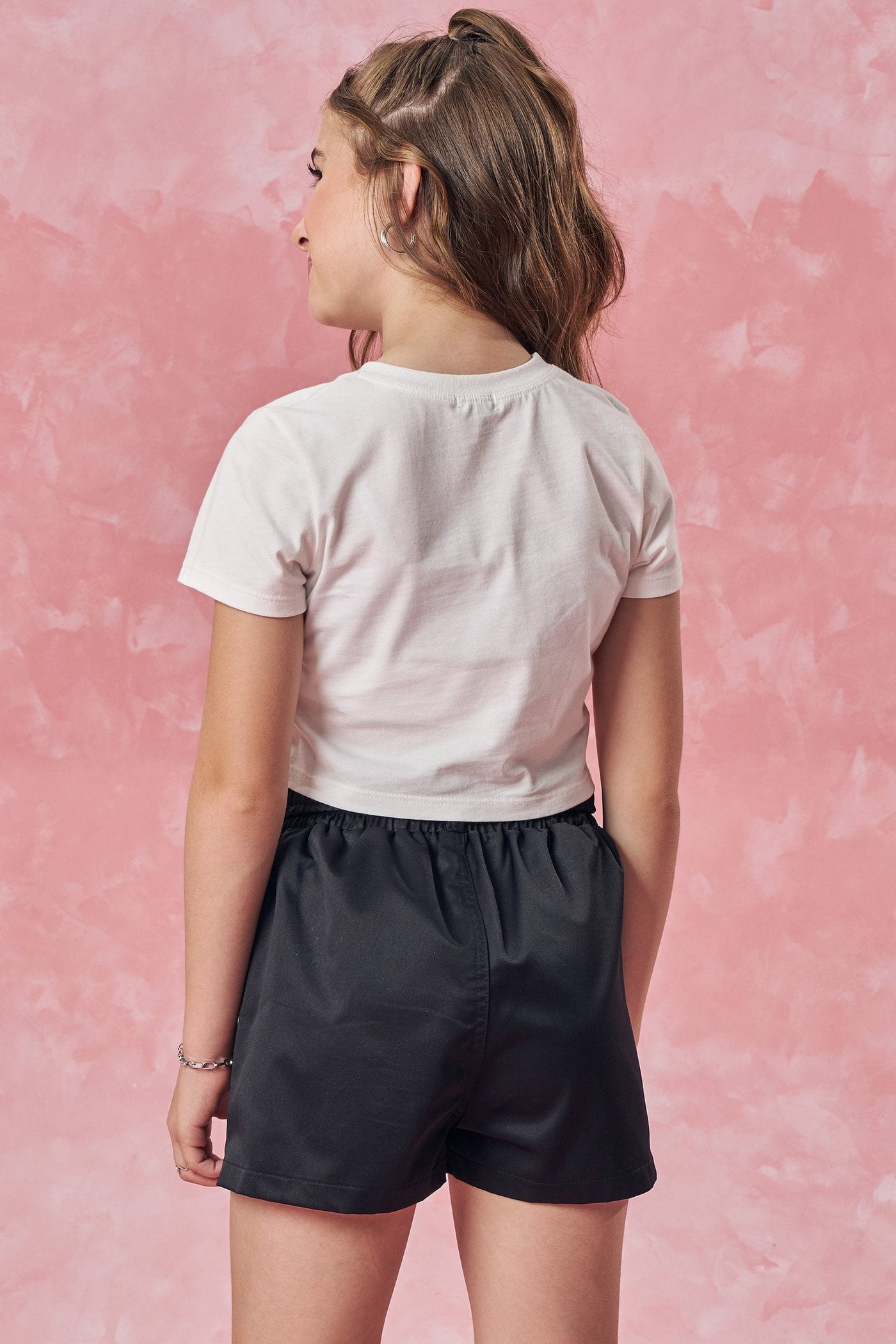 Camiseta Cropped em Meia Malha 82822 Vic&Vicky Teen Menina