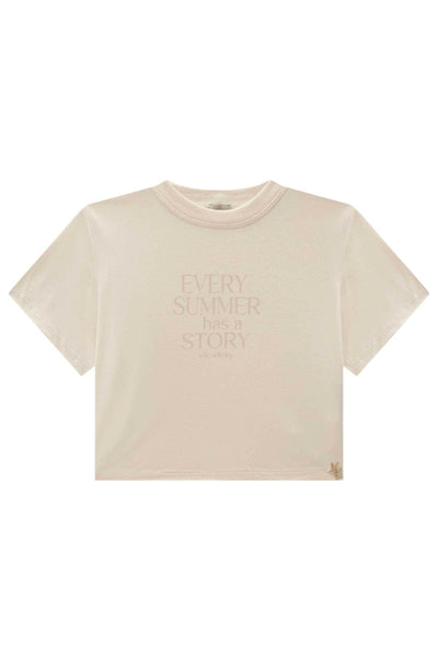 Camiseta Cropped em Viscolycra 83893 Vic&Vicky Teen Menina