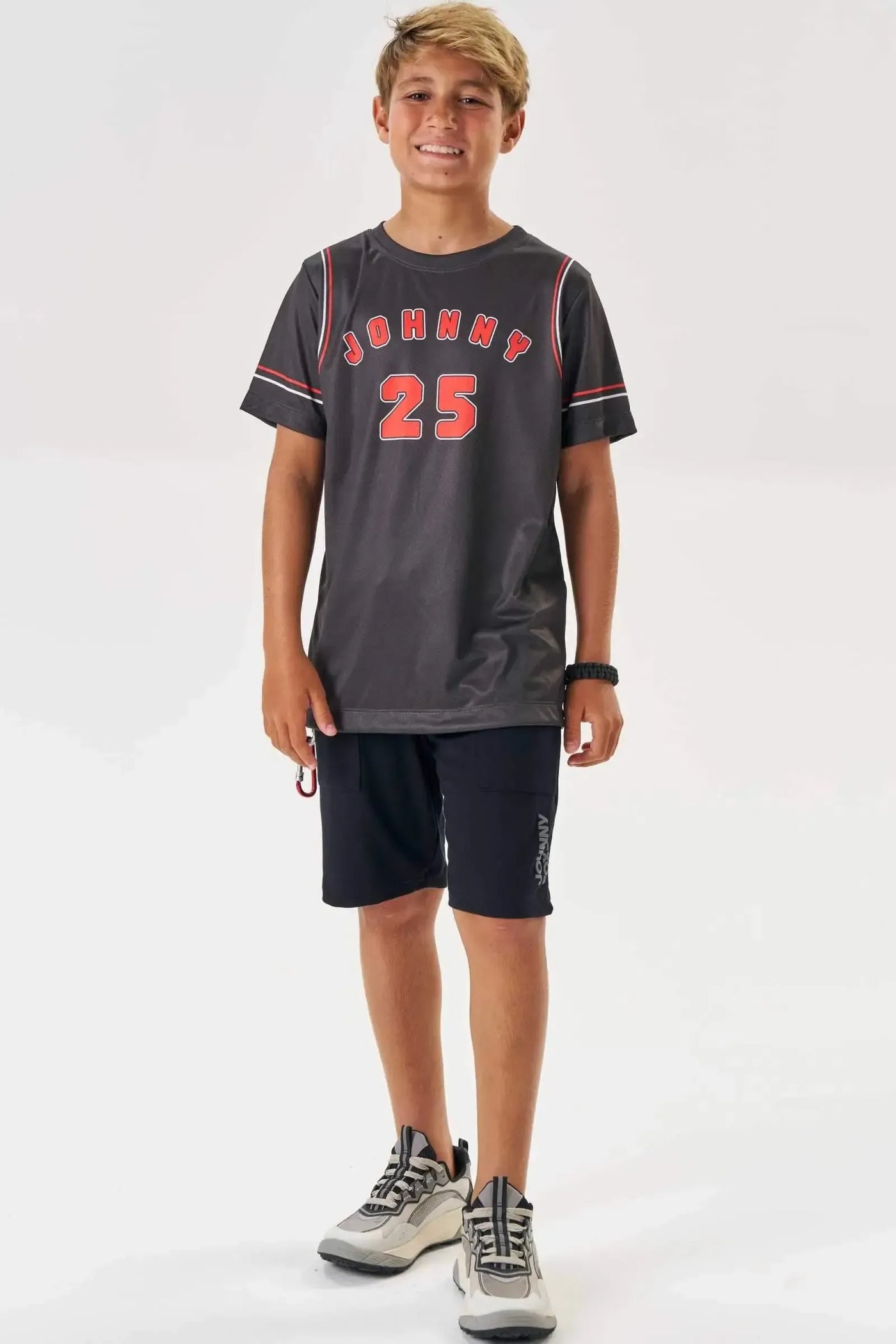 Camiseta em Malha Dry Sports 88622 Johnny Fox Teen Menino