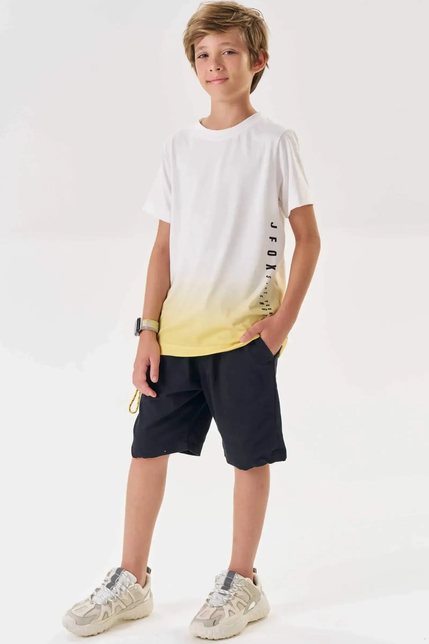 Camiseta em Malha Fresh 88609 Johnny Fox Teen Menino