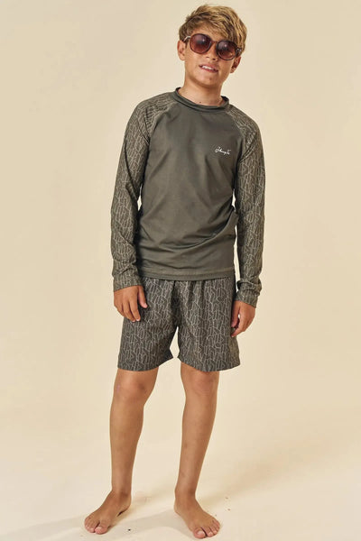 Camiseta em Malha UV Dry com Proteção UV50+ 85333 Johnny Fox Teen Menino