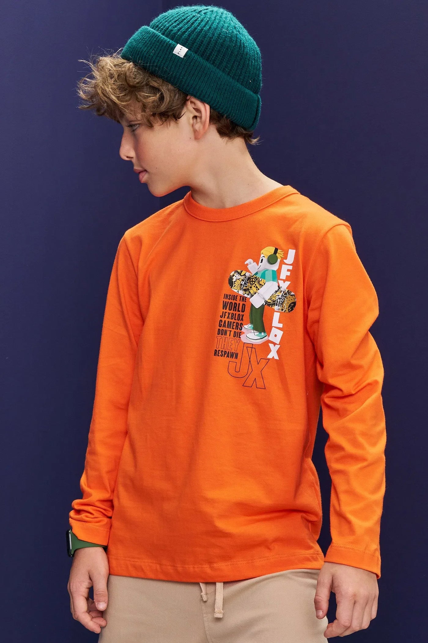 Camiseta em Meia Malha 79261 Johnny Fox Teen Menino