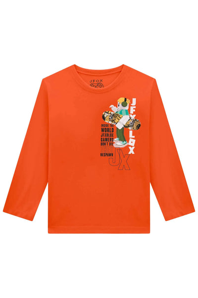 Camiseta em Meia Malha 79261 Johnny Fox Teen Menino