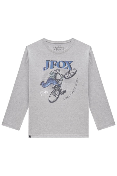 Camiseta em Meia Malha 81357 Johnny Fox Teen Menino