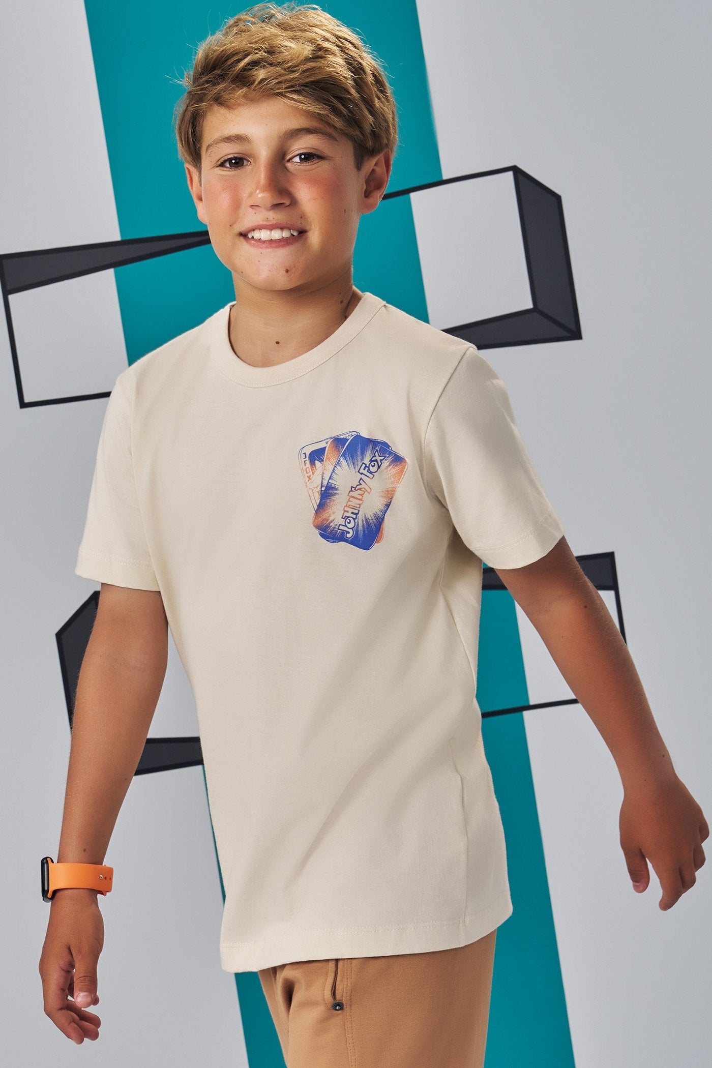 Camiseta em Meia Malha 83276 Johnny Fox Teen Menino