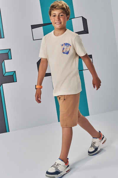 Camiseta em Meia Malha 83276 Johnny Fox Teen Menino