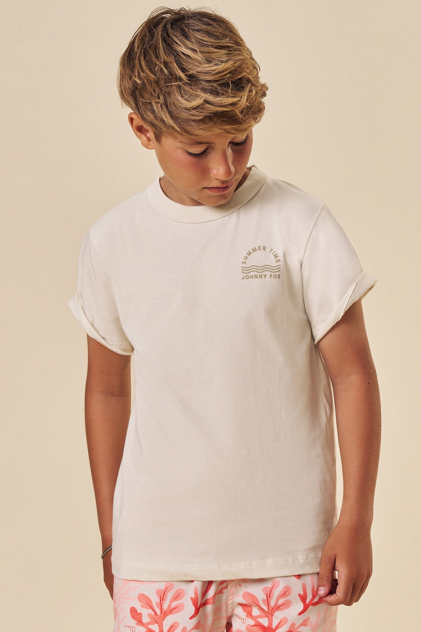 Camiseta em Meia Malha 83507 Johnny Fox Teen Menino