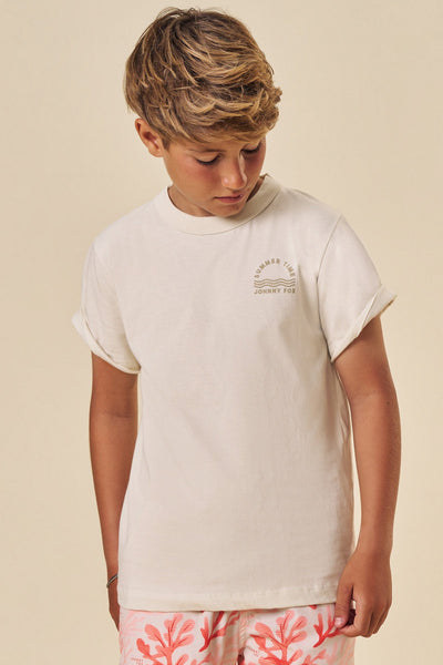 Camiseta em Meia Malha 83507 Johnny Fox Teen Menino