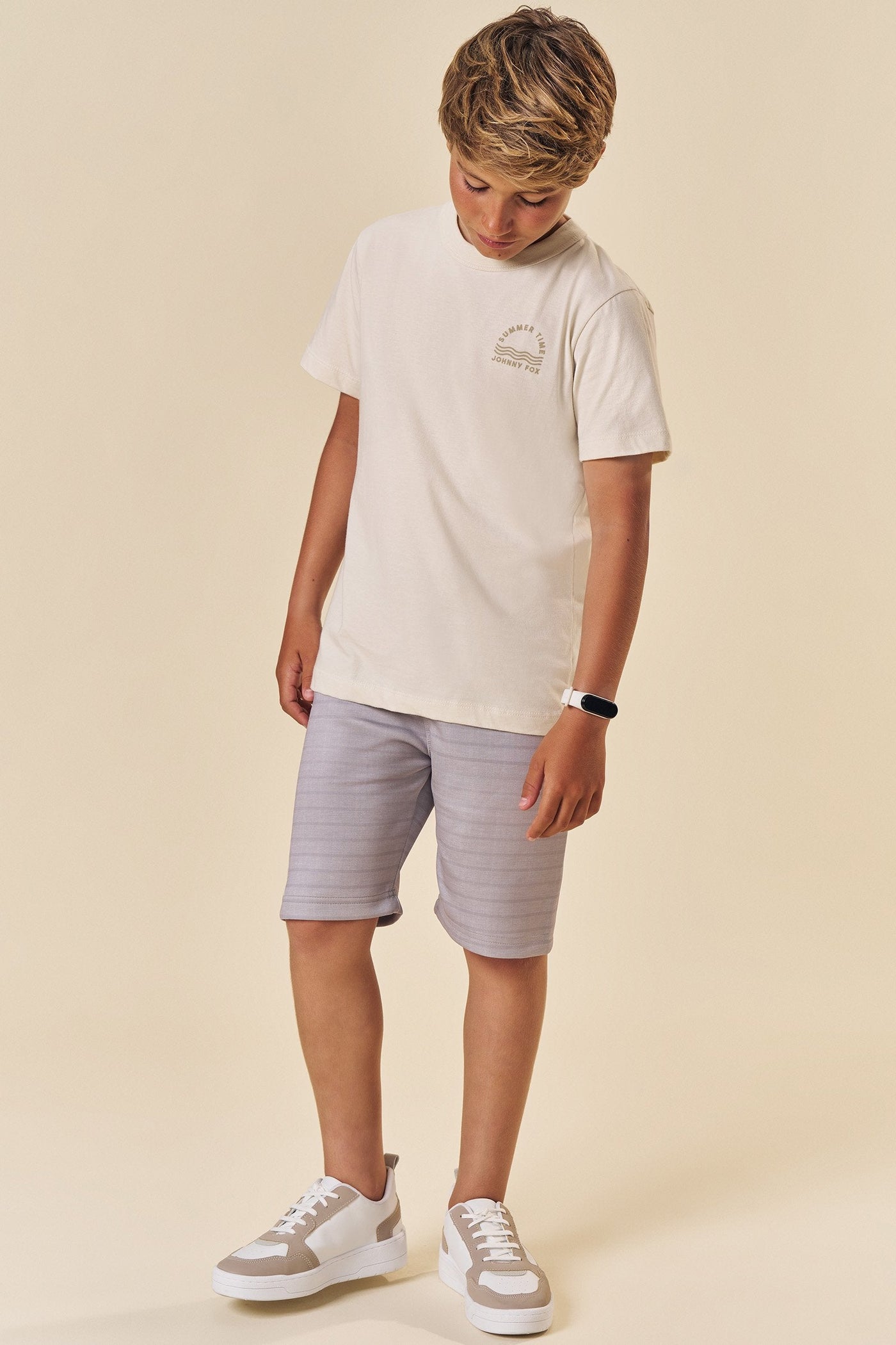 Camiseta em Meia Malha 83507 Johnny Fox Teen Menino