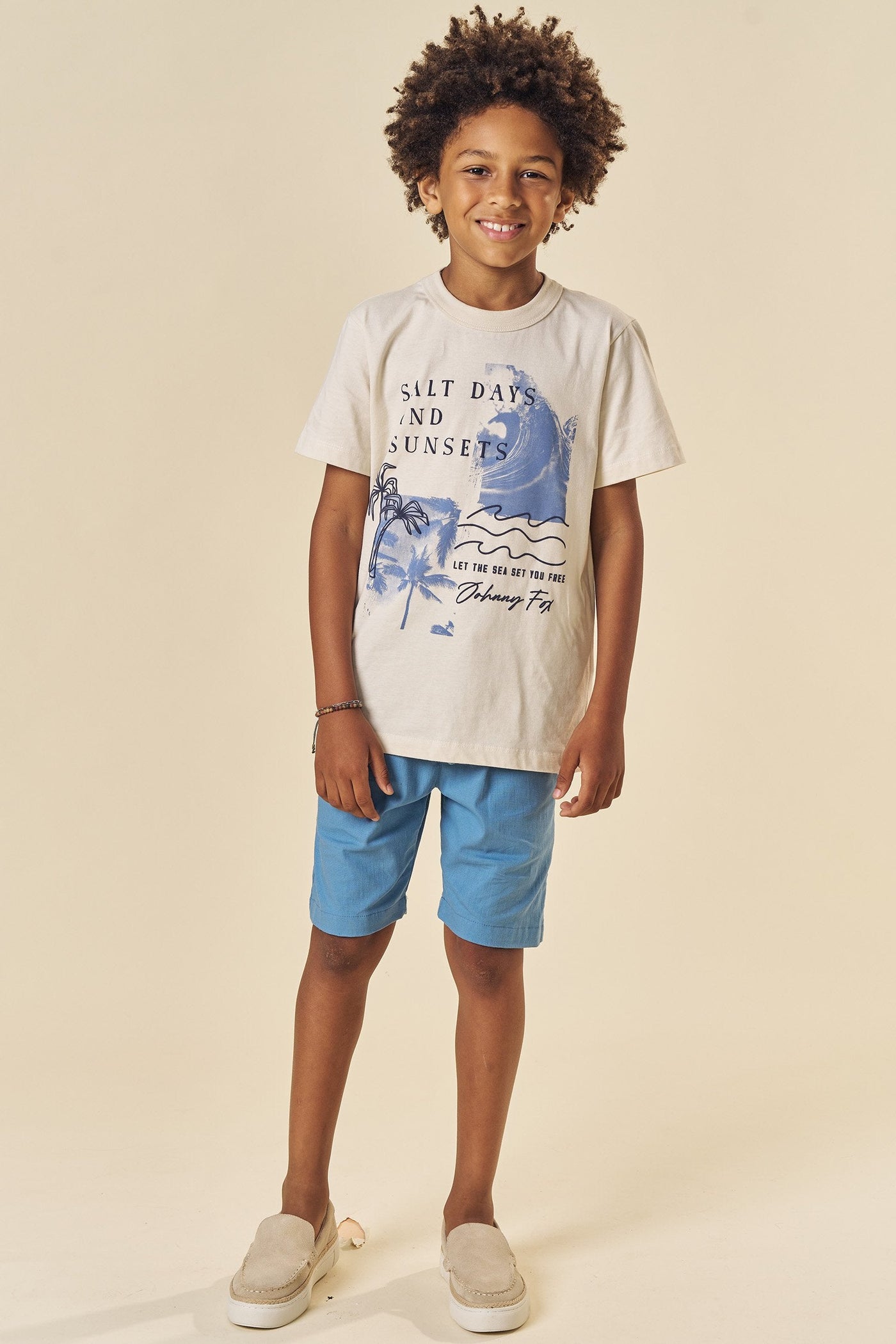 Camiseta em Meia Malha 83576 Johnny Fox Teen Menino