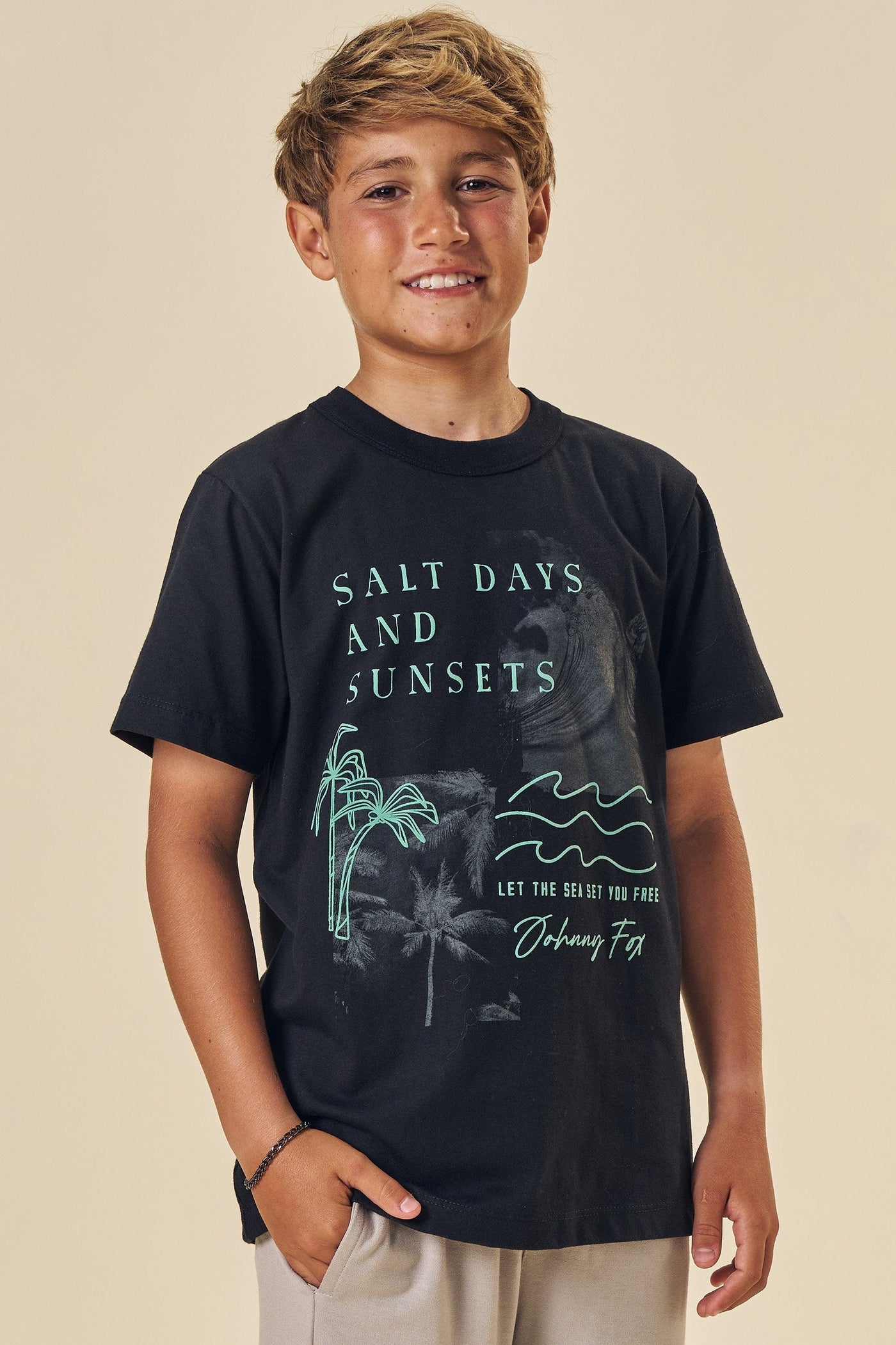 Camiseta em Meia Malha 83576 Johnny Fox Teen Menino