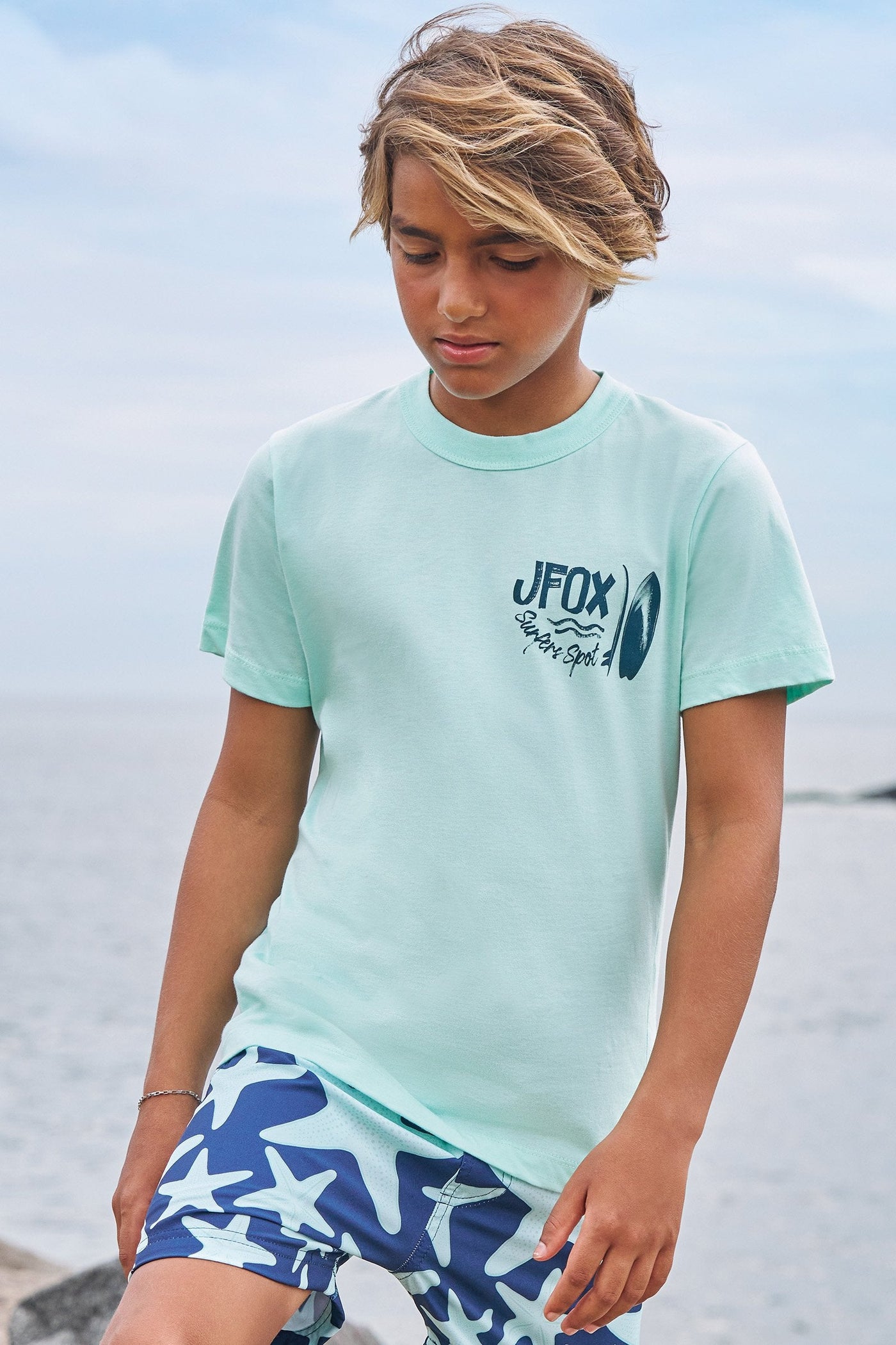 Camiseta em Meia Malha 83583 Johnny Fox Teen Menino