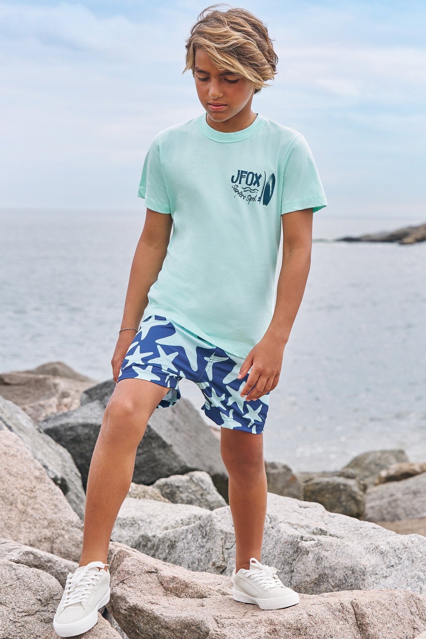 Camiseta em Meia Malha 83583 Johnny Fox Teen Menino