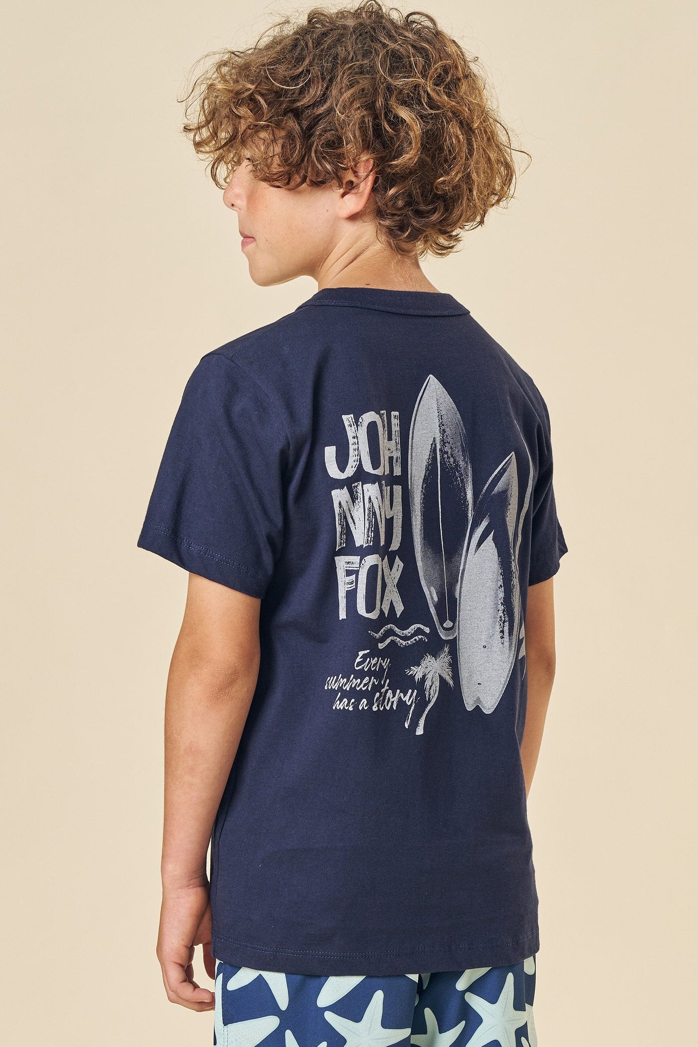 Camiseta em Meia Malha 83583 Johnny Fox Teen Menino