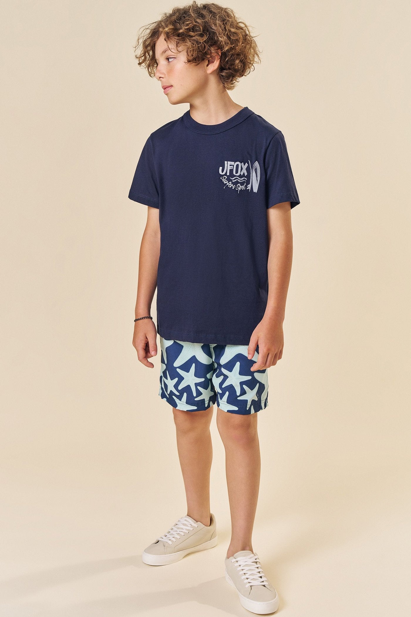 Camiseta em Meia Malha 83583 Johnny Fox Teen Menino