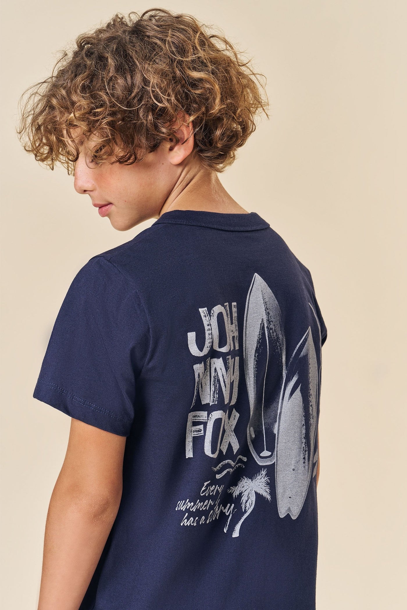 Camiseta em Meia Malha 83583 Johnny Fox Teen Menino