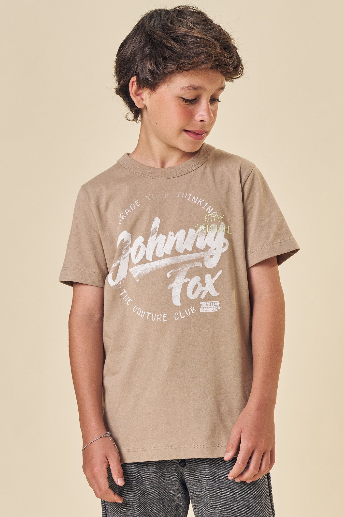 Camiseta em Meia Malha 83759 Johnny Fox Teen Menino