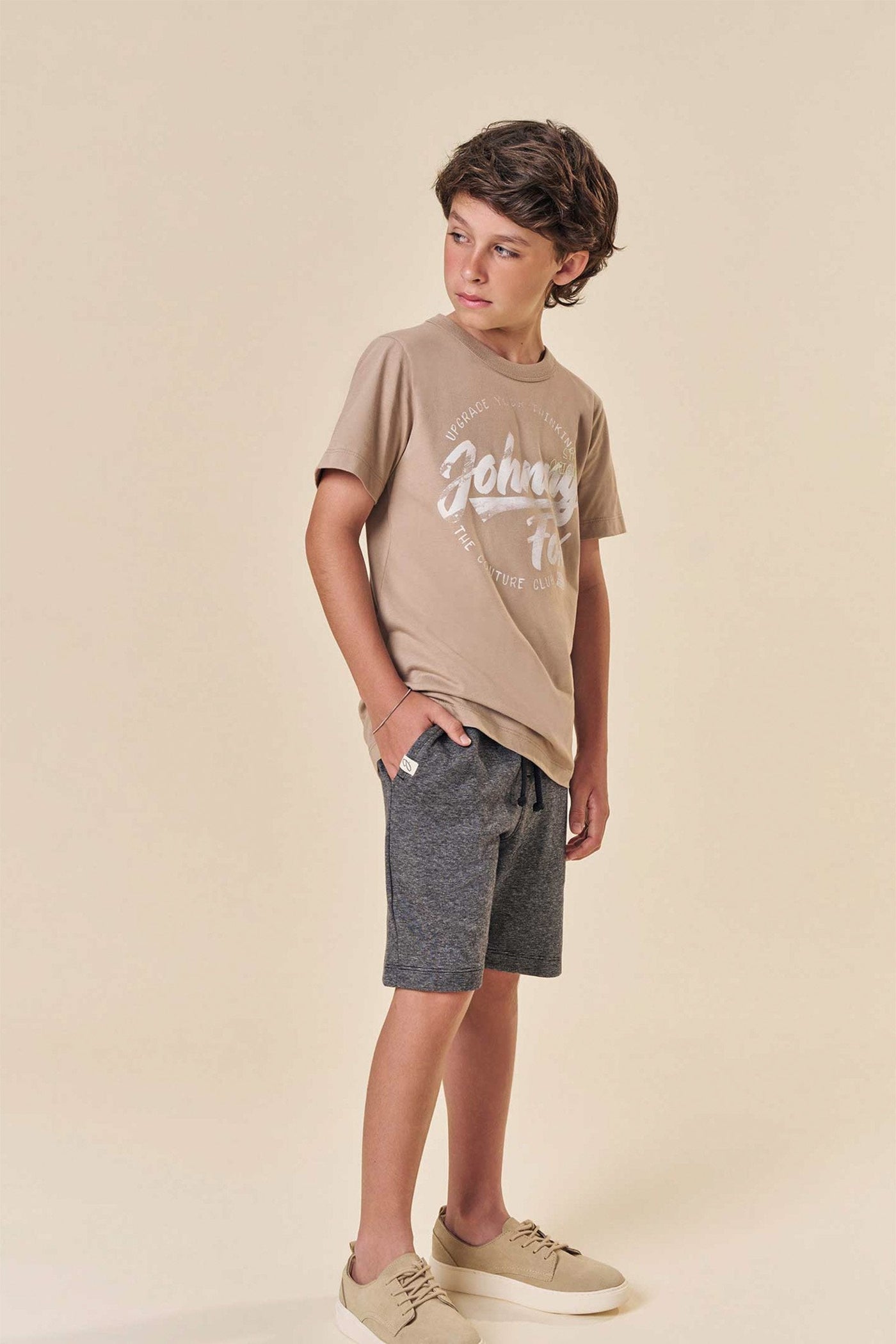 Camiseta em Meia Malha 83759 Johnny Fox Teen Menino