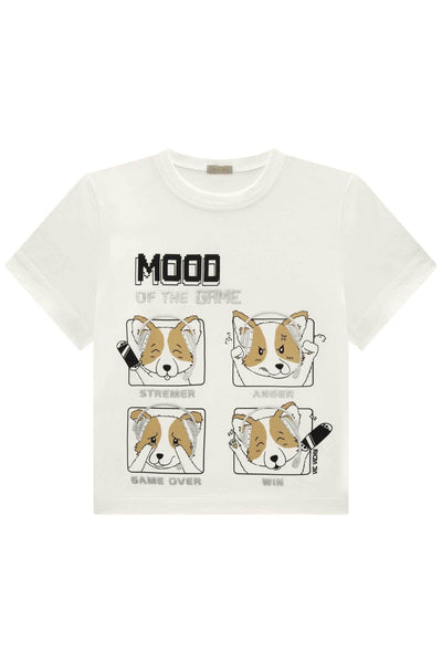 Camiseta em Meia Malha 85310 Vic&Vicky Teen Menina