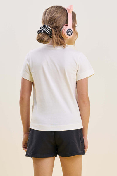 Camiseta em Meia Malha 85310 Vic&Vicky Teen Menina