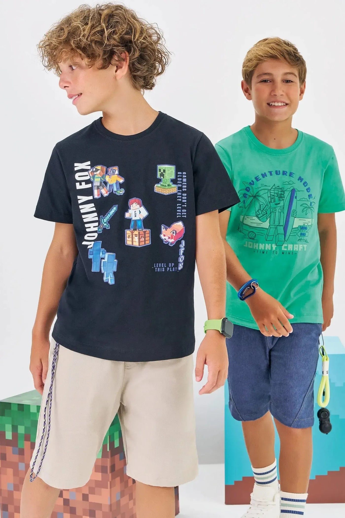 Camiseta em Meia Malha 86318 Johnny Fox Teen Menino