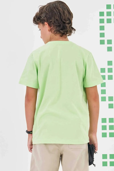 Camiseta em Meia Malha 86319 Johnny Fox Teen Menino