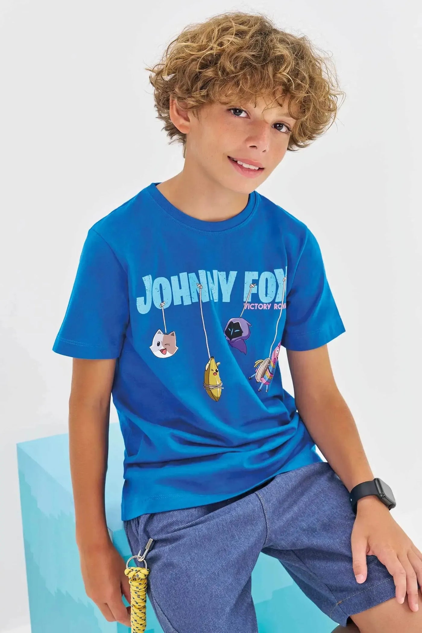 Camiseta em Meia Malha 86321 Johnny Fox Teen Menino