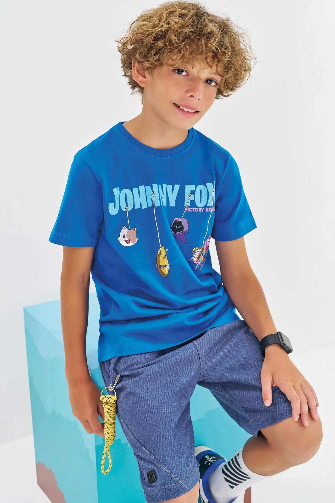 Camiseta em Meia Malha 86321 Johnny Fox Teen Menino